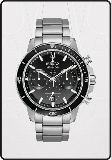 Relógio Bulova Cronógrafo Marine Star - 96B272N